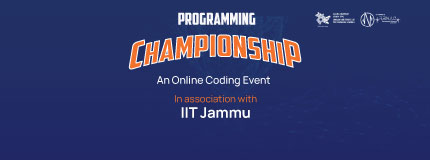 CODING NINJAS PROGRAMMING CHAMPIONSHIP 2022 | IIT JAMMU 