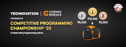 Technovation x Coding Ninjas Competitive Programming Championship