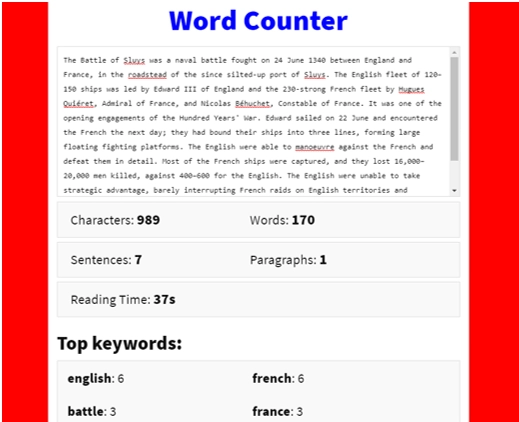 Word Counter