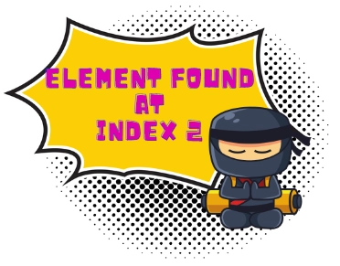 element found at index 2