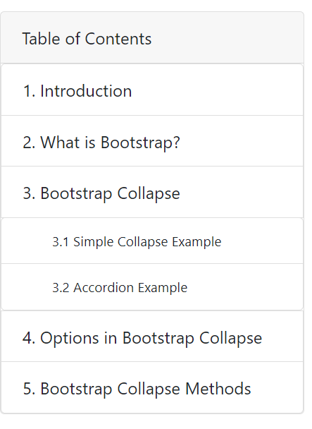 Bootstrap Collapse Plugin - Coding Ninjas