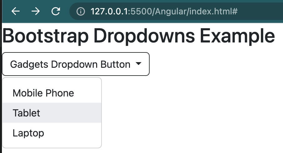 Bootstrap Dropdown - Coding Ninjas