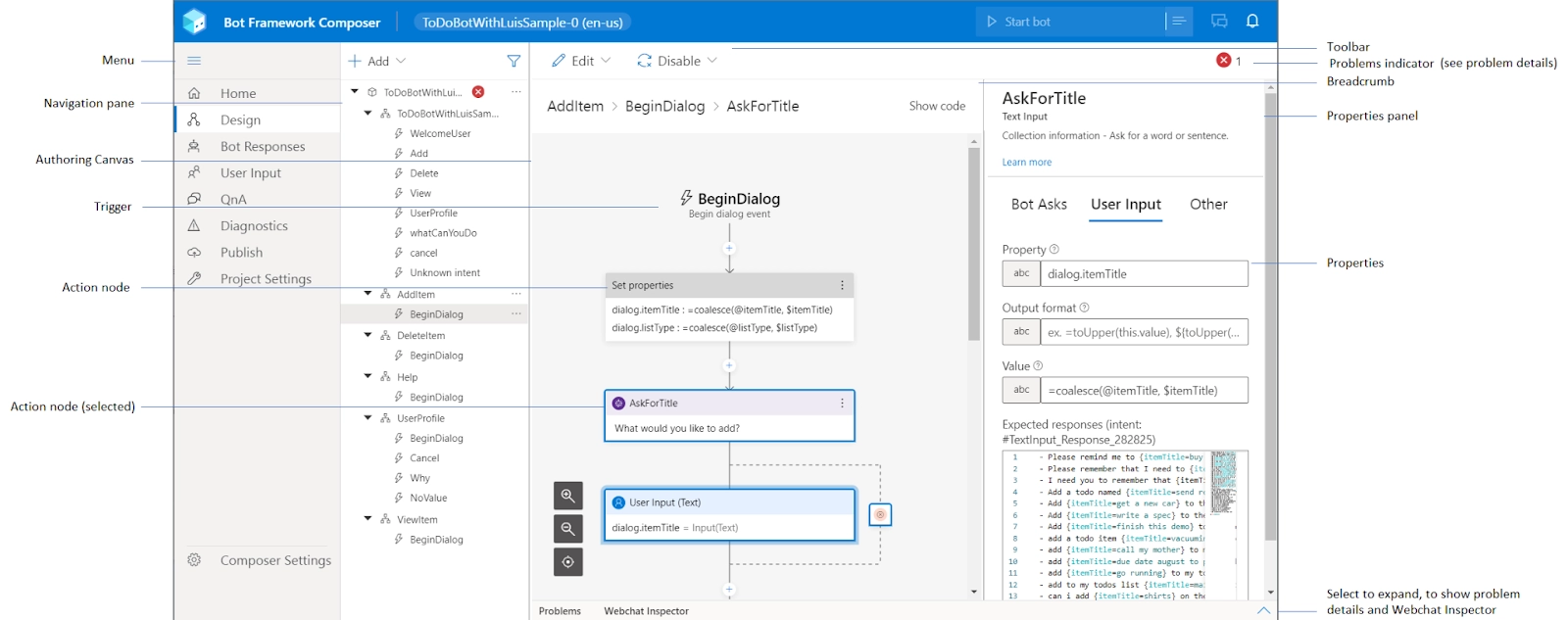 Bot Framework Composer not updating properties until end of dialog