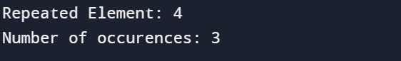 Count Of Only Repeated Element In A Sorted Array Of Consecutive 