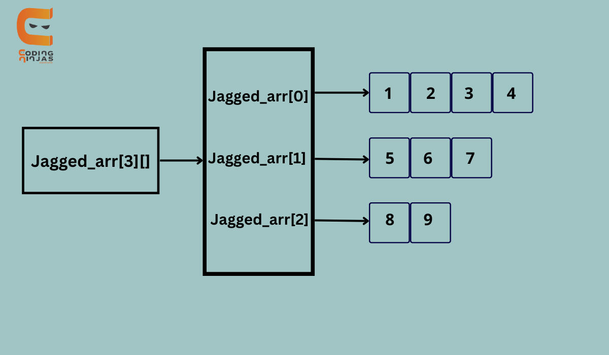 Jagged Array In Java Coding Ninjas 3134