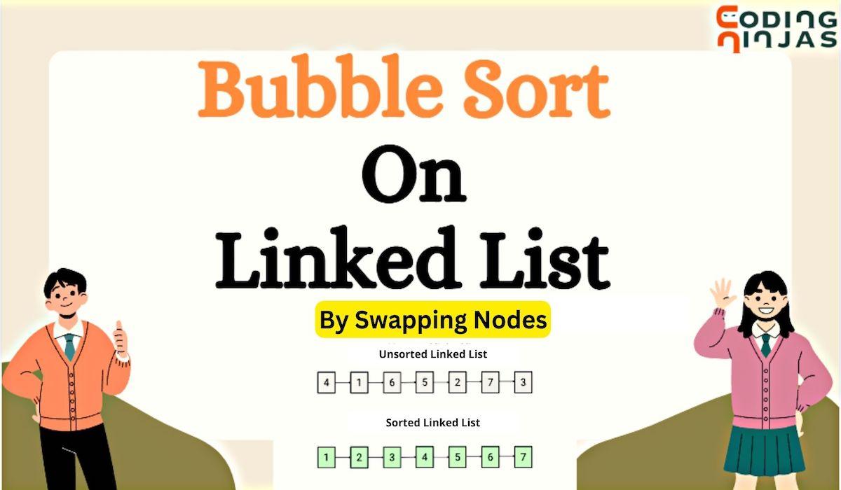 C Program for Bubble Sort on Linked List - GeeksforGeeks