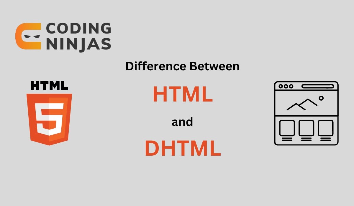 Difference Between HTML and DHTML