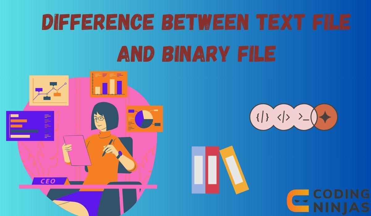 binary file text file difference