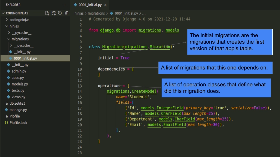 Django Basic App Model - Coding Ninjas