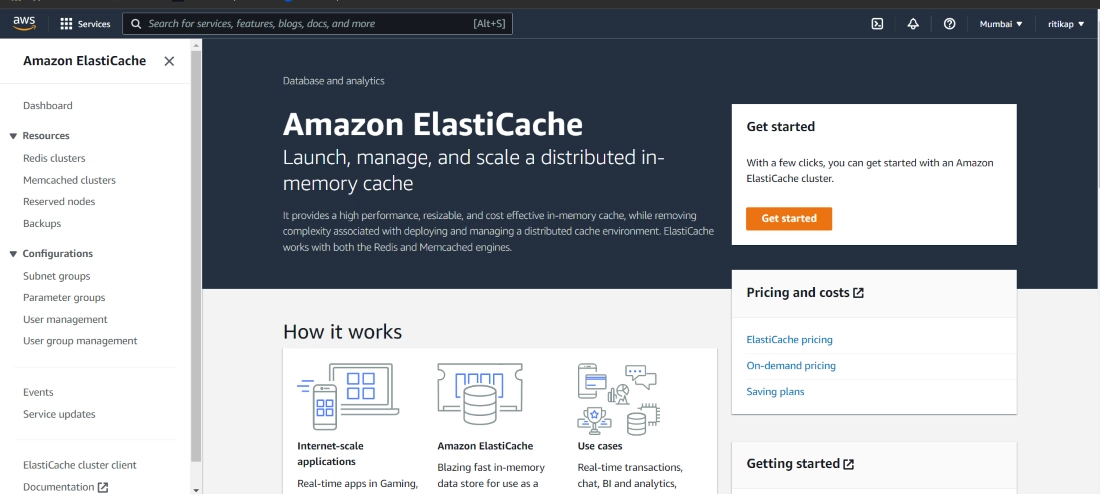 Elastic Cache in AWS - Naukri Code 360