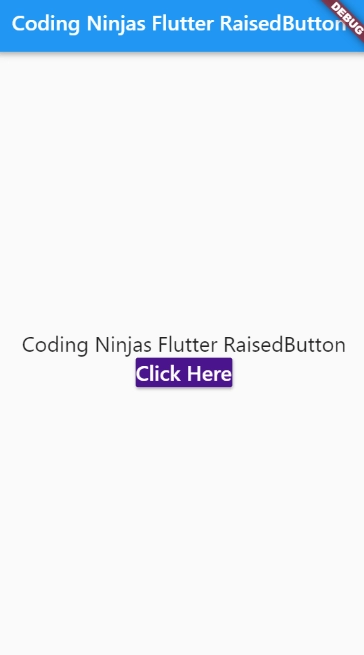 Flutter Buttons Coding Ninjas