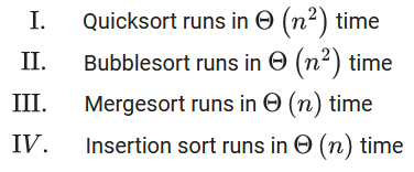 Bubble Sort Algorithm - GATE CSE Notes