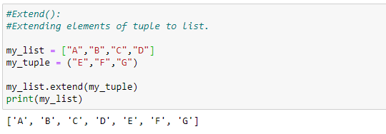 Extending elements of a tuple