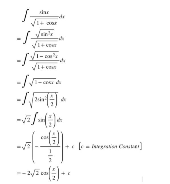 Indefinite Integrals - Coding Ninjas