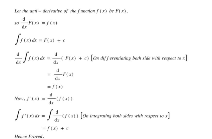 Indefinite Integrals - Naukri Code 360