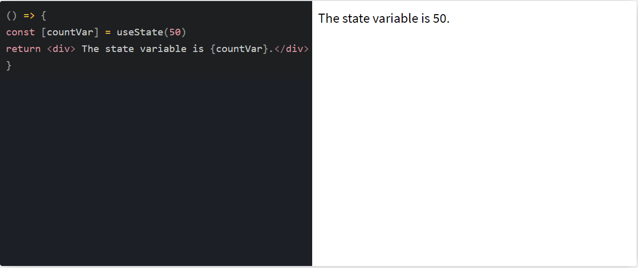 Declaring State Variable in React JS