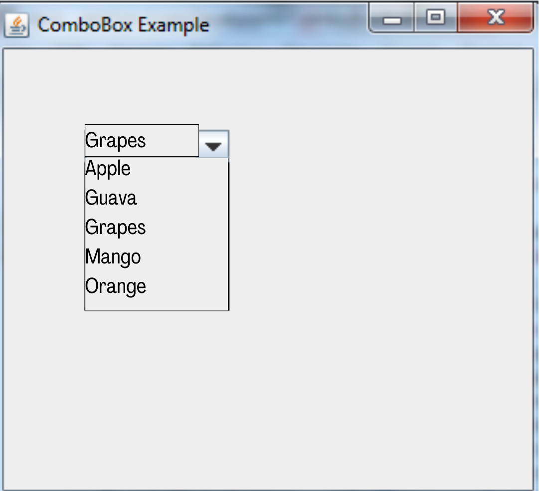 JComboBox In Java - Coding Ninjas CodeStudio