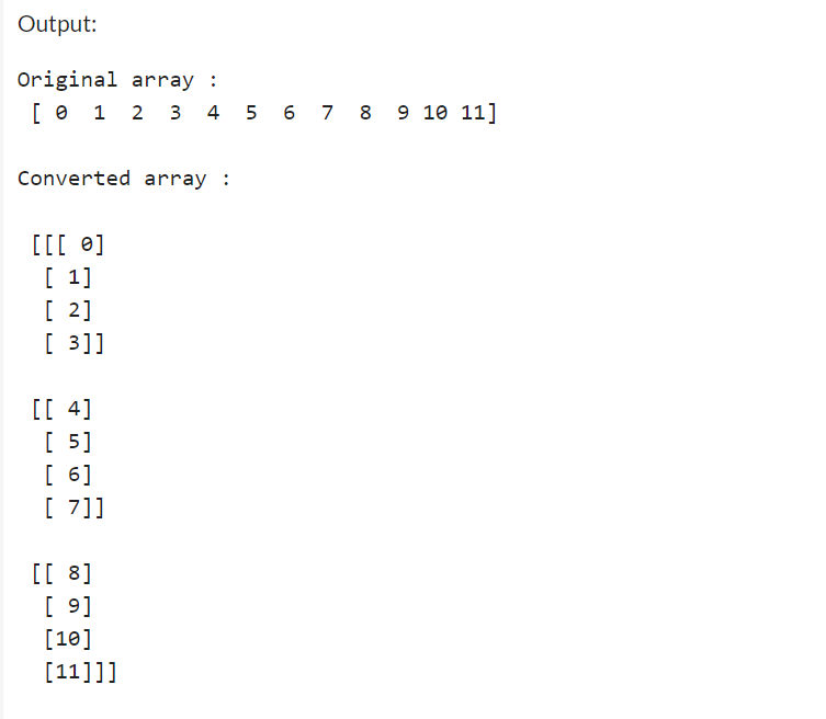 NumPy Reshape In Python Coding Ninjas