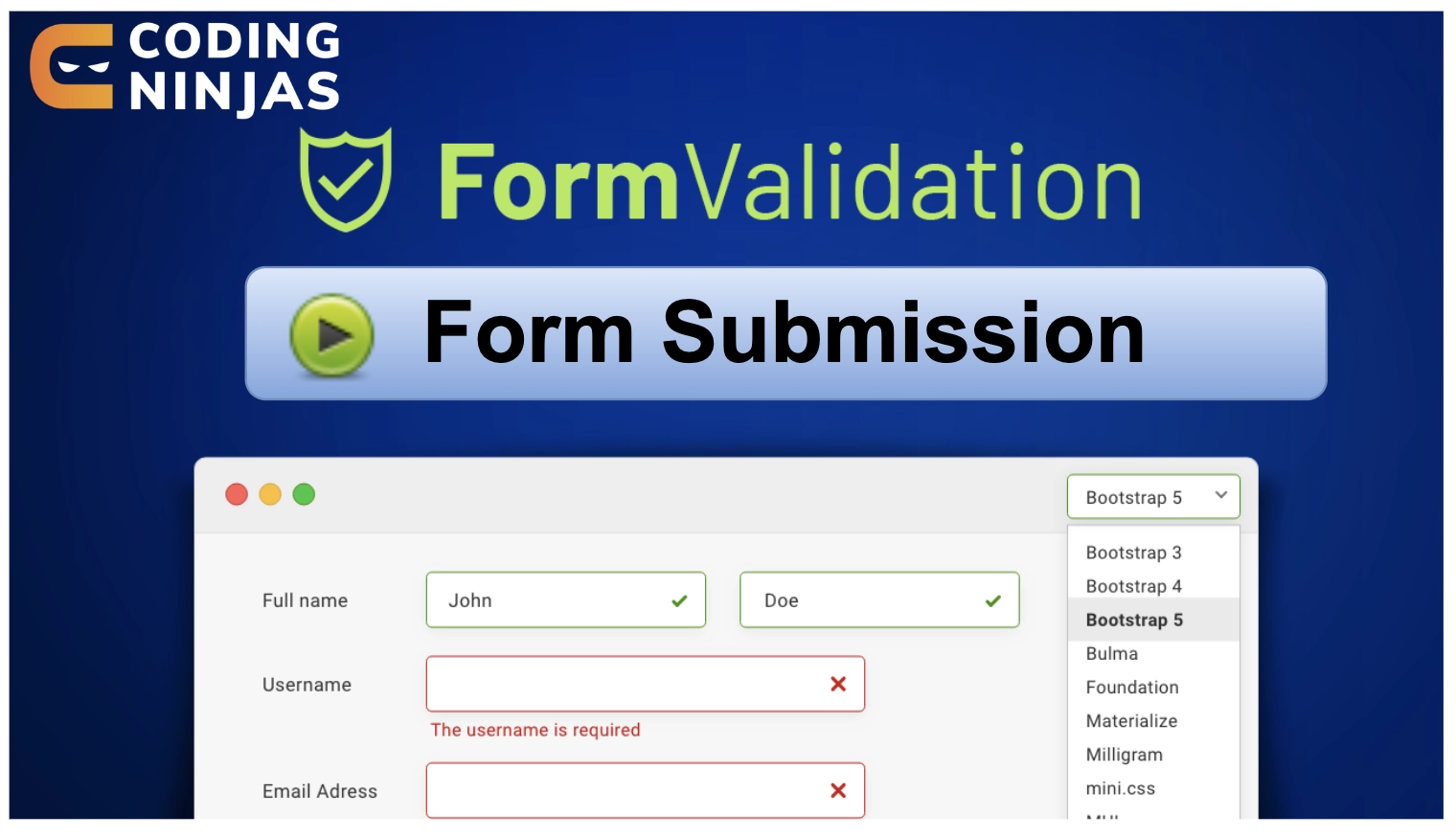 Getting Started  Handling Form Submission