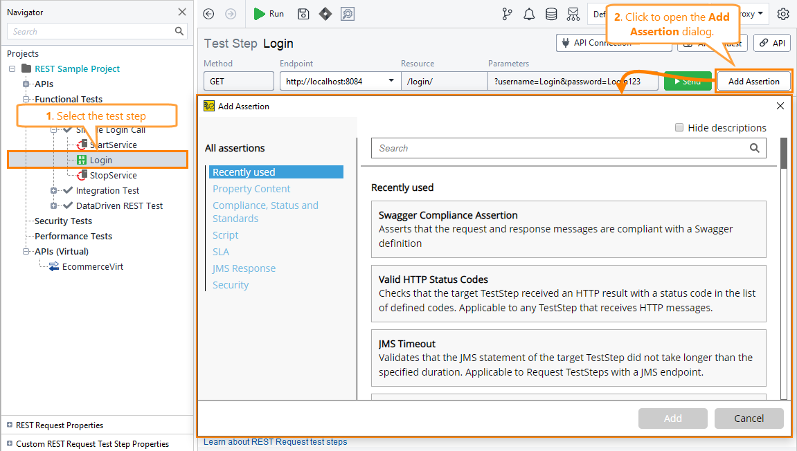 security assertions in ready API - Naukri Code 360