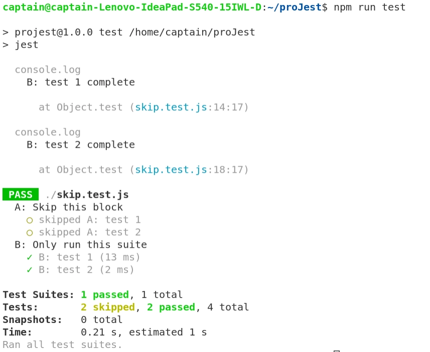 Skipping A Test With Jest - Coding Ninjas