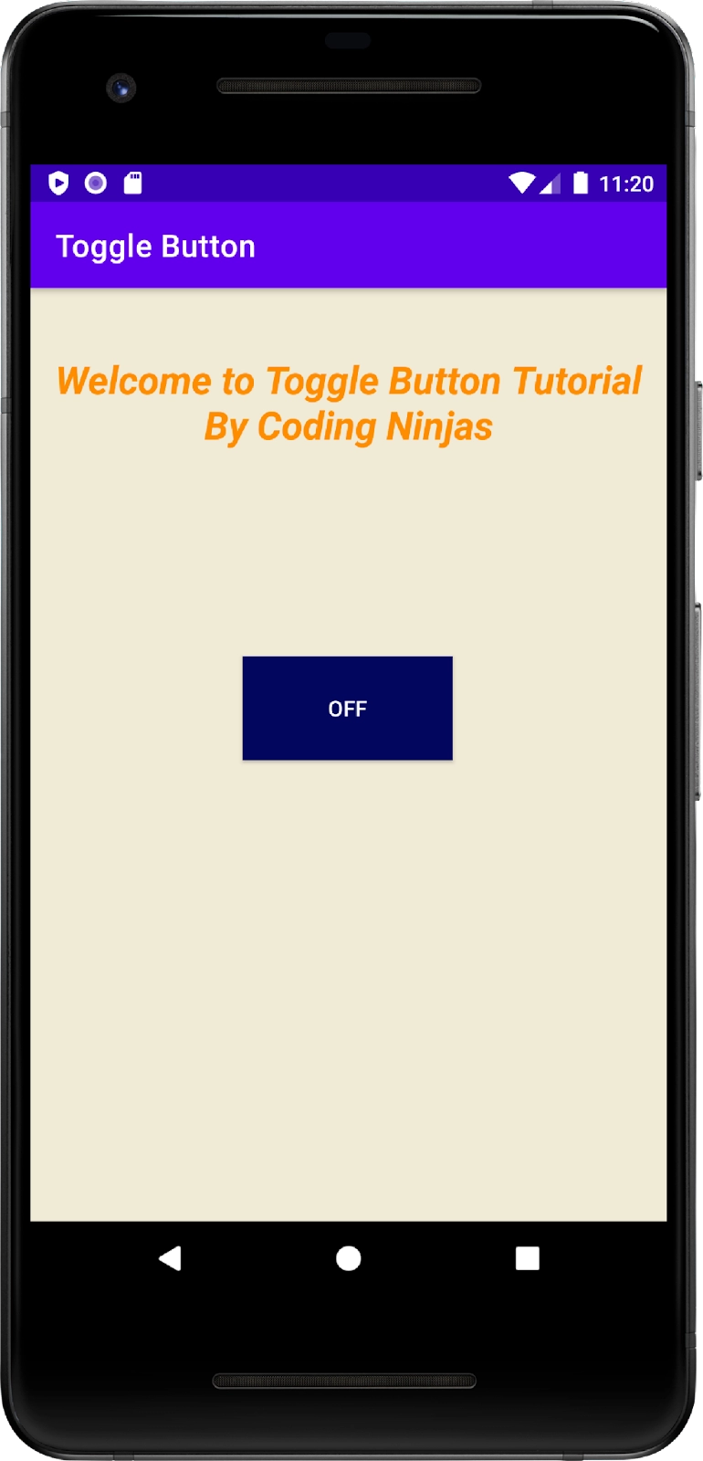How to add Toggle Button in an Android Application - GeeksforGeeks
