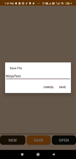 SAVE File dialog box