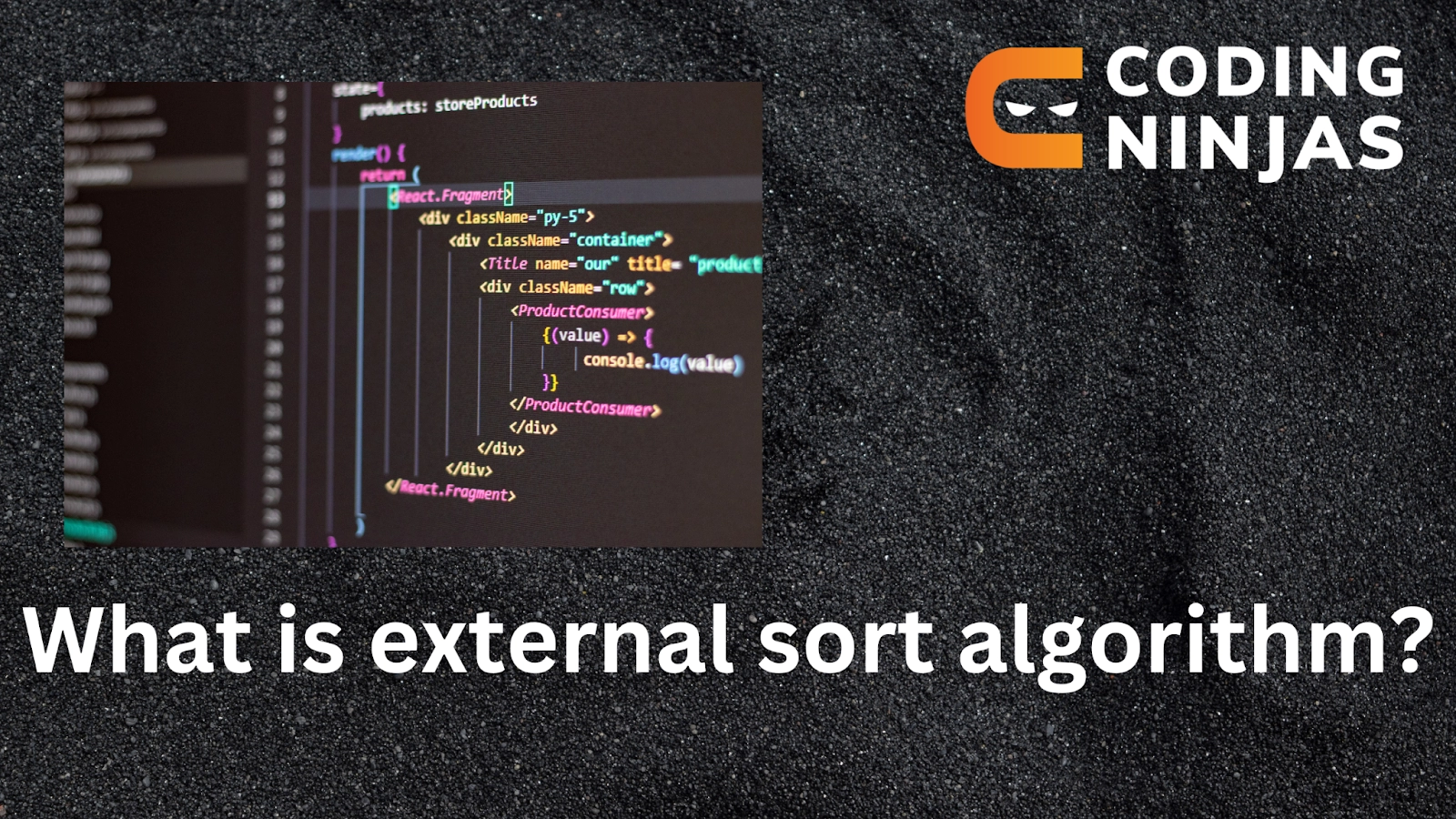 What is external sort algorithm - Coding Ninjas