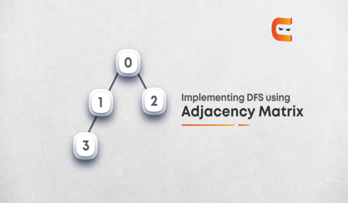 Implementing DFS using Adjacency matrix