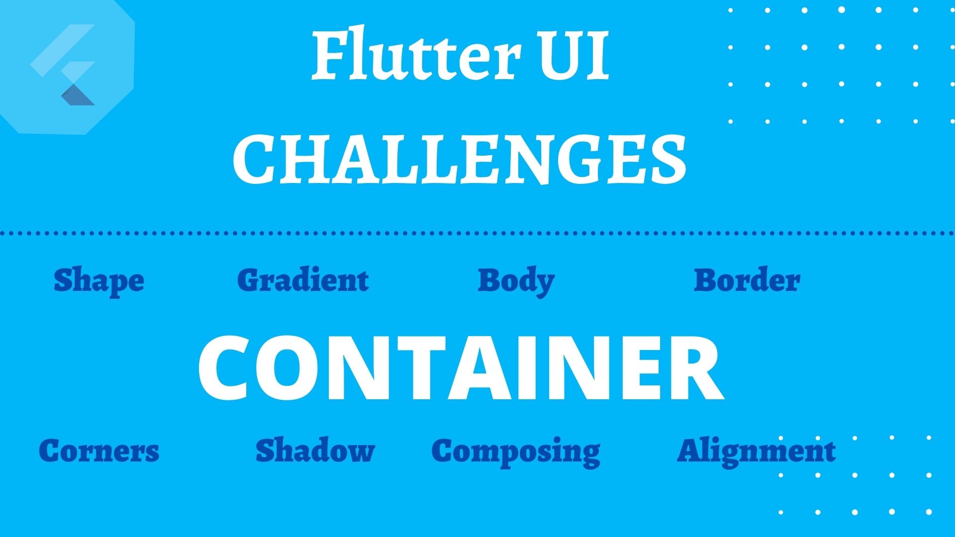 Flutter container class - Coding Ninjas