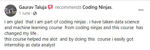 Coding Ninjas Facebook Review